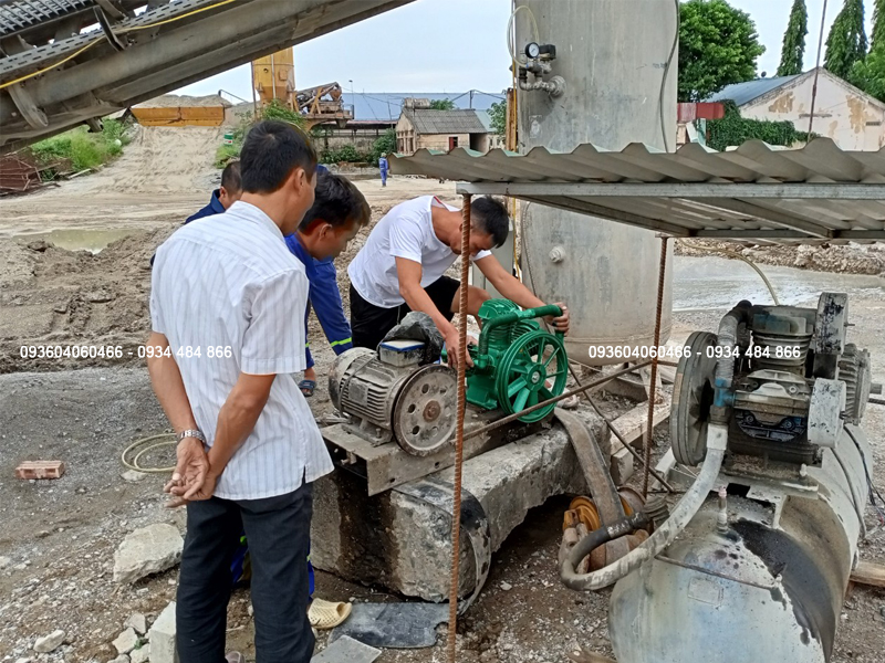 Bàn giao và lắp đặt đầu máy nén khí 15HP cho công trình tại Hải Phòng